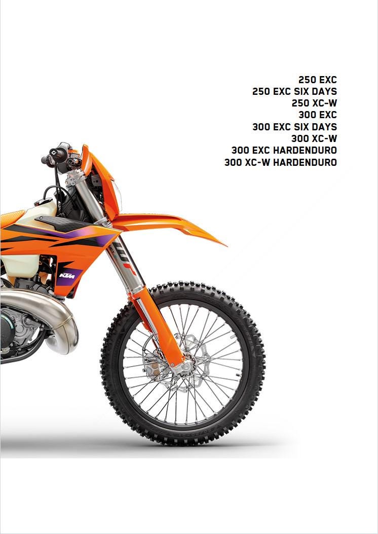 KTM エンデューロバイク　メンテナンスブック Ktm Workshop Manual - Etsy Australia