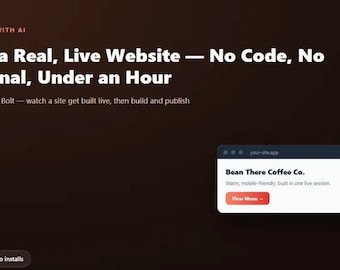 Build Live With AI Guide – v0, Lovable, Bolt.new Tutorial (Digital Download)