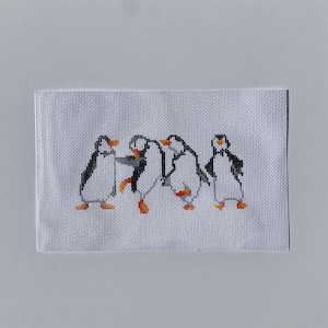 Mary Poppins Penguins-Needlepoint Canvas-13pt/mesh