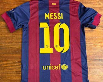 Retro-Trikot 2015 FC Barcelona Champions League Finale Berlin Vintage Fußballtrikot – Klassisches Blaugrana Messi & Neymar