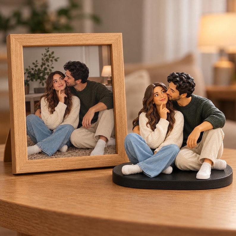 Custom 3D Figurine From Photo With NFC, Personalized Mini Me Statue ...