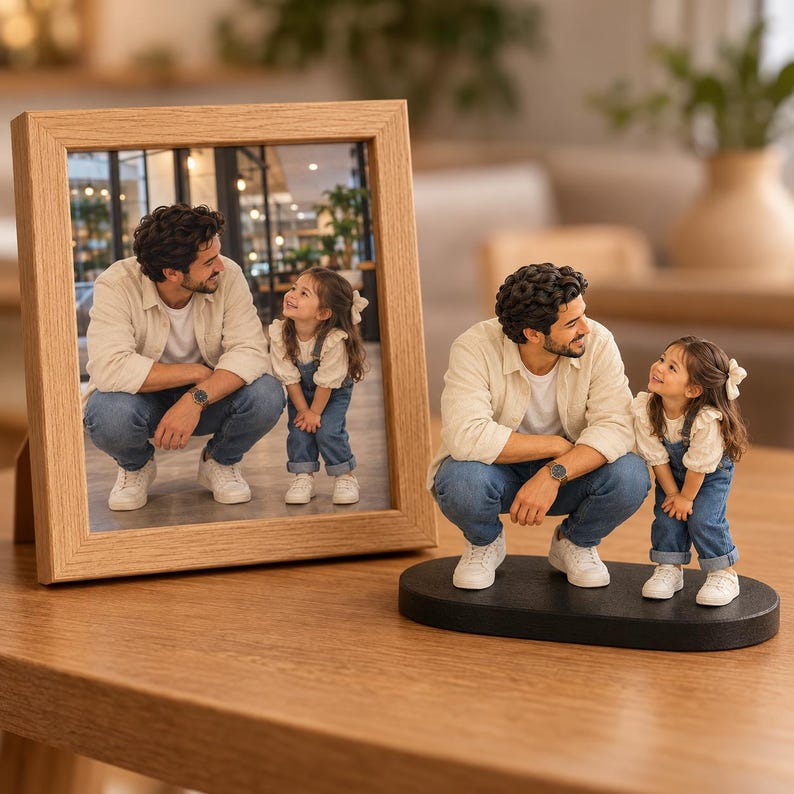Custom 3D Figurine From Photo With NFC, Personalized Mini Me Statue ...