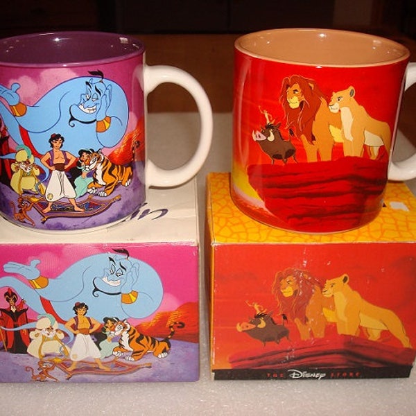 Two Different Collectible Ceramic Disney Mugs / Coffee Mugs With Original Boxes (SOLD SEPERATELY)