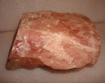 Large Rose Quartz Stone / Natural Stone / Natural Decor 6" Long