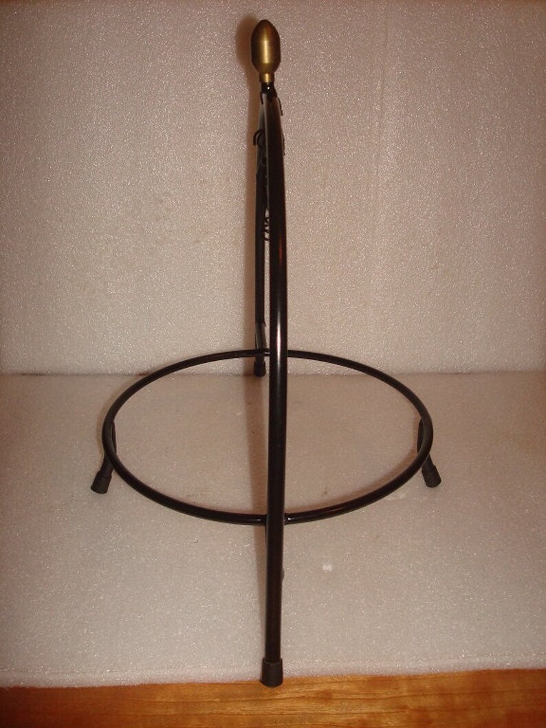 Vintage Black Wrought Iron Pie Plate Holder / Stand / Plant Etsy UK