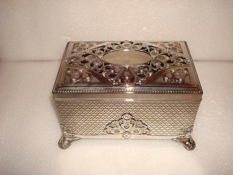 Things Remembered Silver Musical Jewelry Box Featuring Etsy