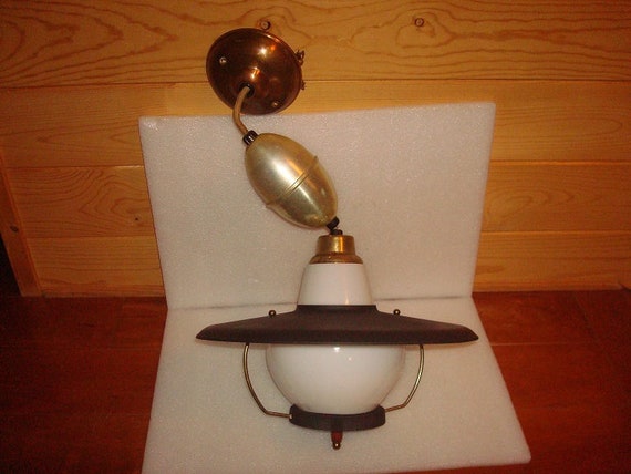 Vintage 1960s Harmony House Metal And Milk Glass Flying Vintage 1960s Harmony House Metal And, Harmony House Light Fixture