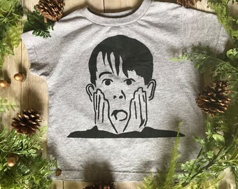 Kevin McCallister Home Alone Toddler Kids Hand Painted Shirt