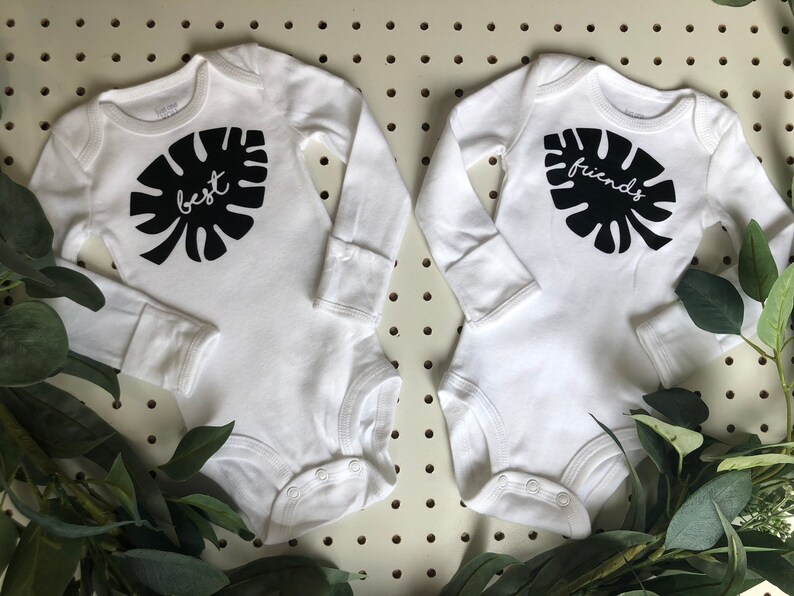 twins outfit cousins onesies newborn boy twins onesies Newborn Onesie Newborn Bodysuit best friends bodysuits Best friends onesies