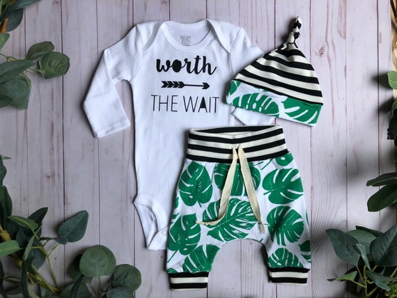 tropical baby outfit