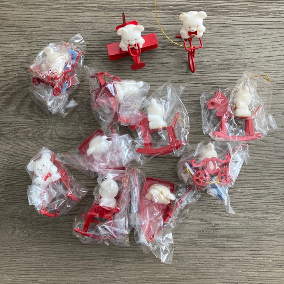 Avon teddy bear christmas ornaments Clearance