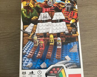 Lego 3848 Pirate Plank Game Complete Set 116 Pieces Large Lego Set Game Lego Family Game Ages 7 Plus Etsy