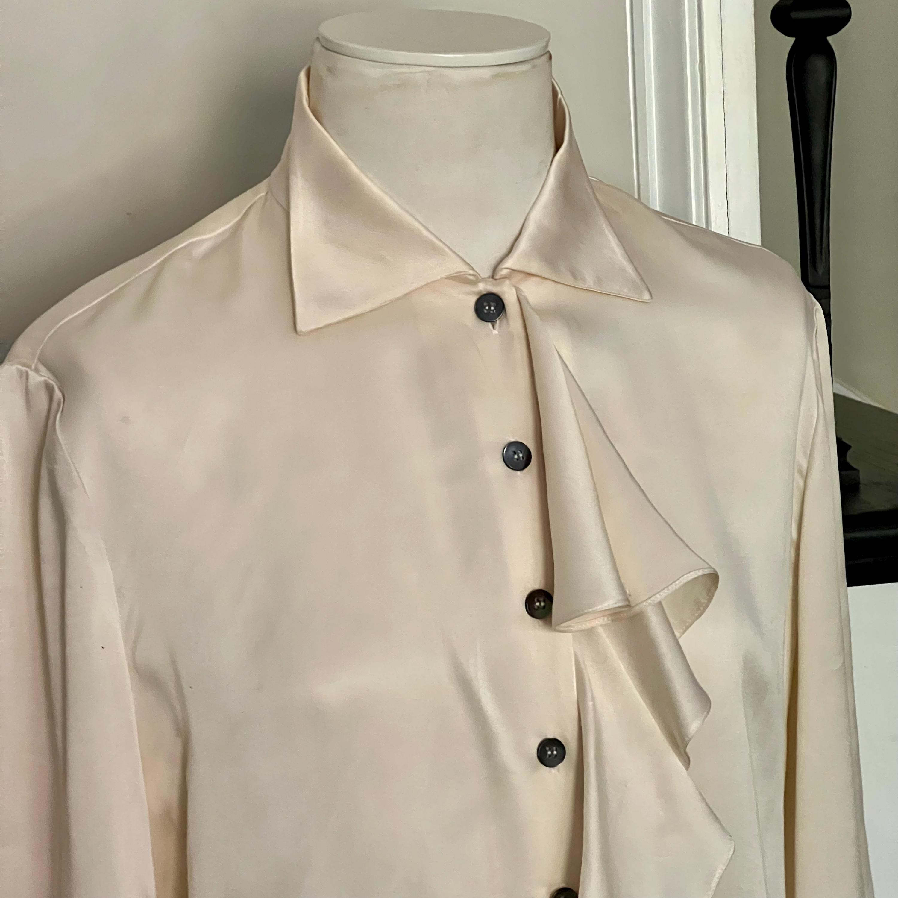 Vintage Silk Shirt - Etsy
