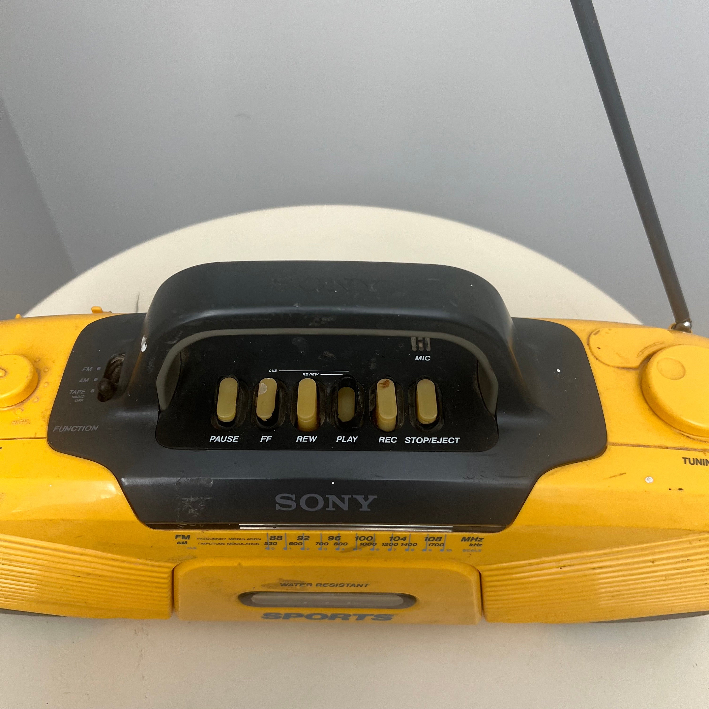 Vintage Cassette Player Sony Sports Water Resistant Model