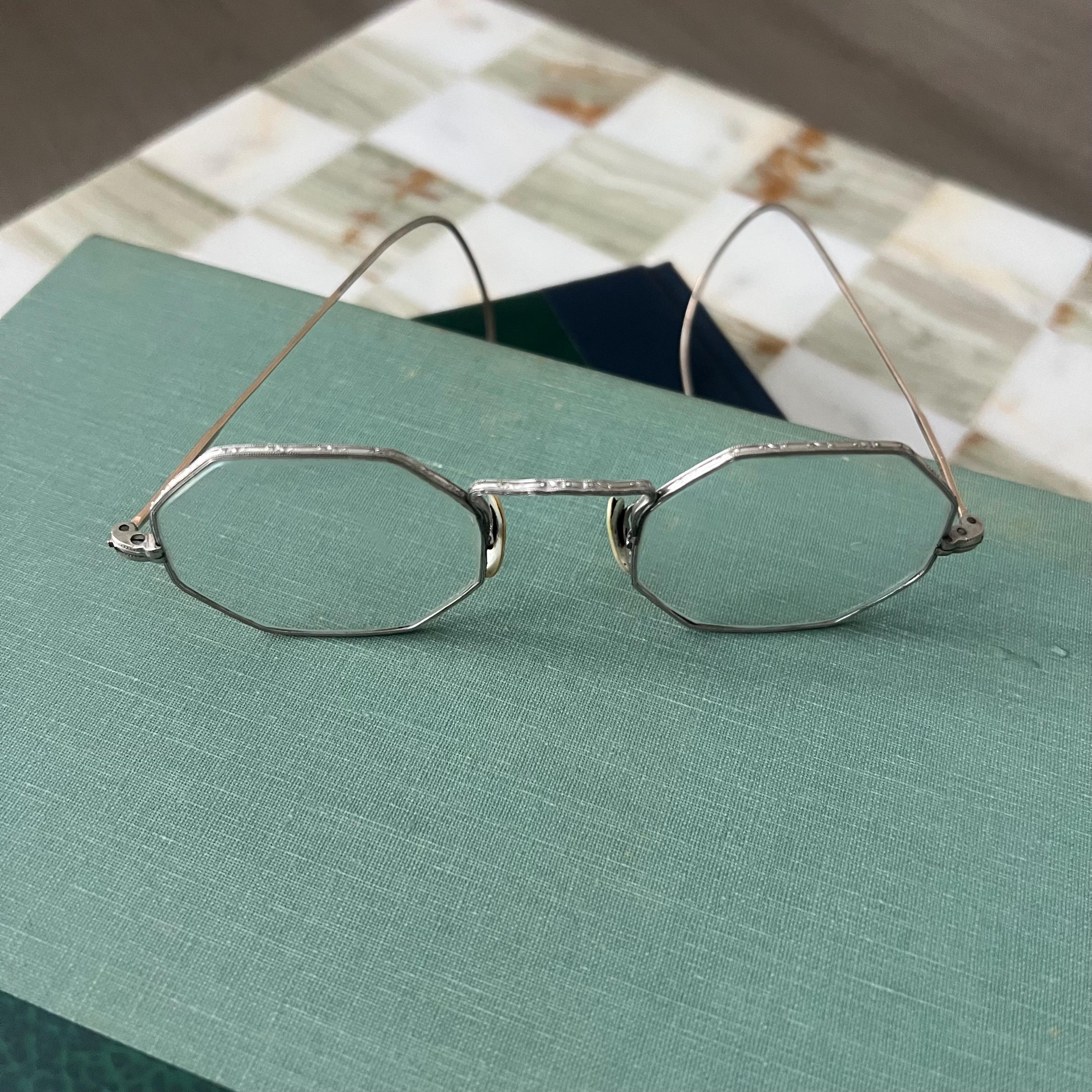 Hug Octagonal Spectacles Antique Octagonal Eyeglasses: 12K Gold Filled Vintage Frames - Etsy