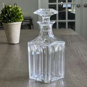 Baccarat Harcourt Square Whiskey Decanter Heavy Crystal Liquor Decanter Collectible Liquor Decanter Scotch Whiskey Crystal Made in France