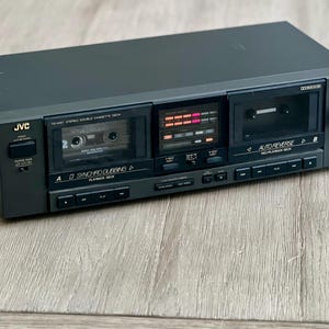 Vintages JVC Stereo Doppel-Kassettendeck Modell TD - W 97 JVC Dolby Zwei Kassettenrecorder Deck Made in Malaysia Getestet Arbeiten