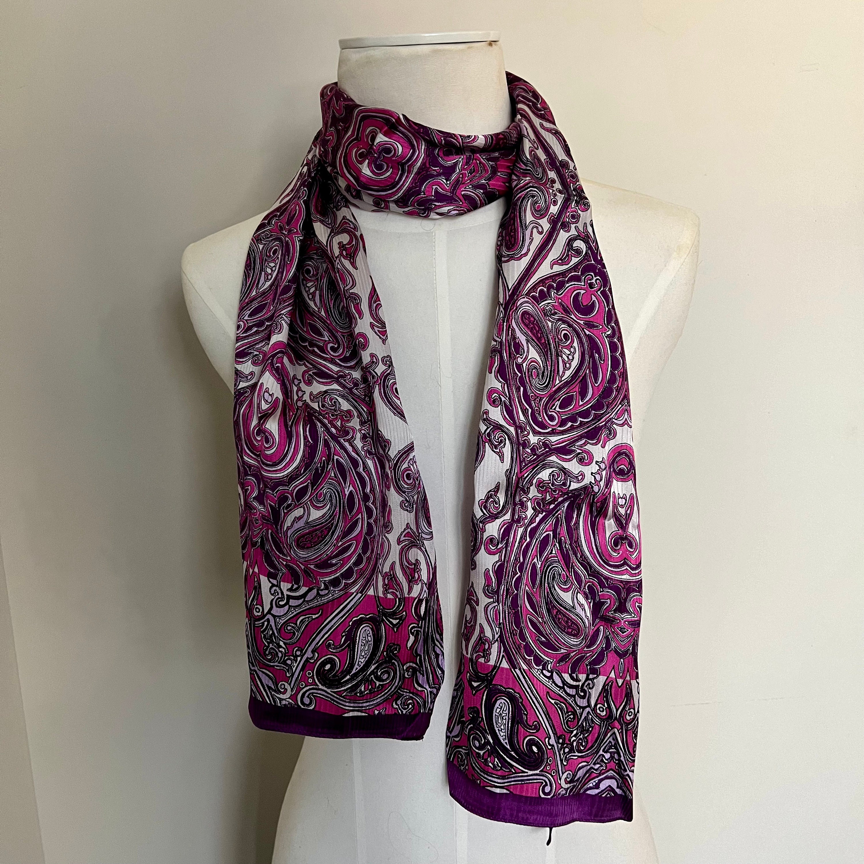スカーフ Etro Printed silk scarf Pink ETRO Silk Scarf Pink Multicolor Women's Women on | eBay