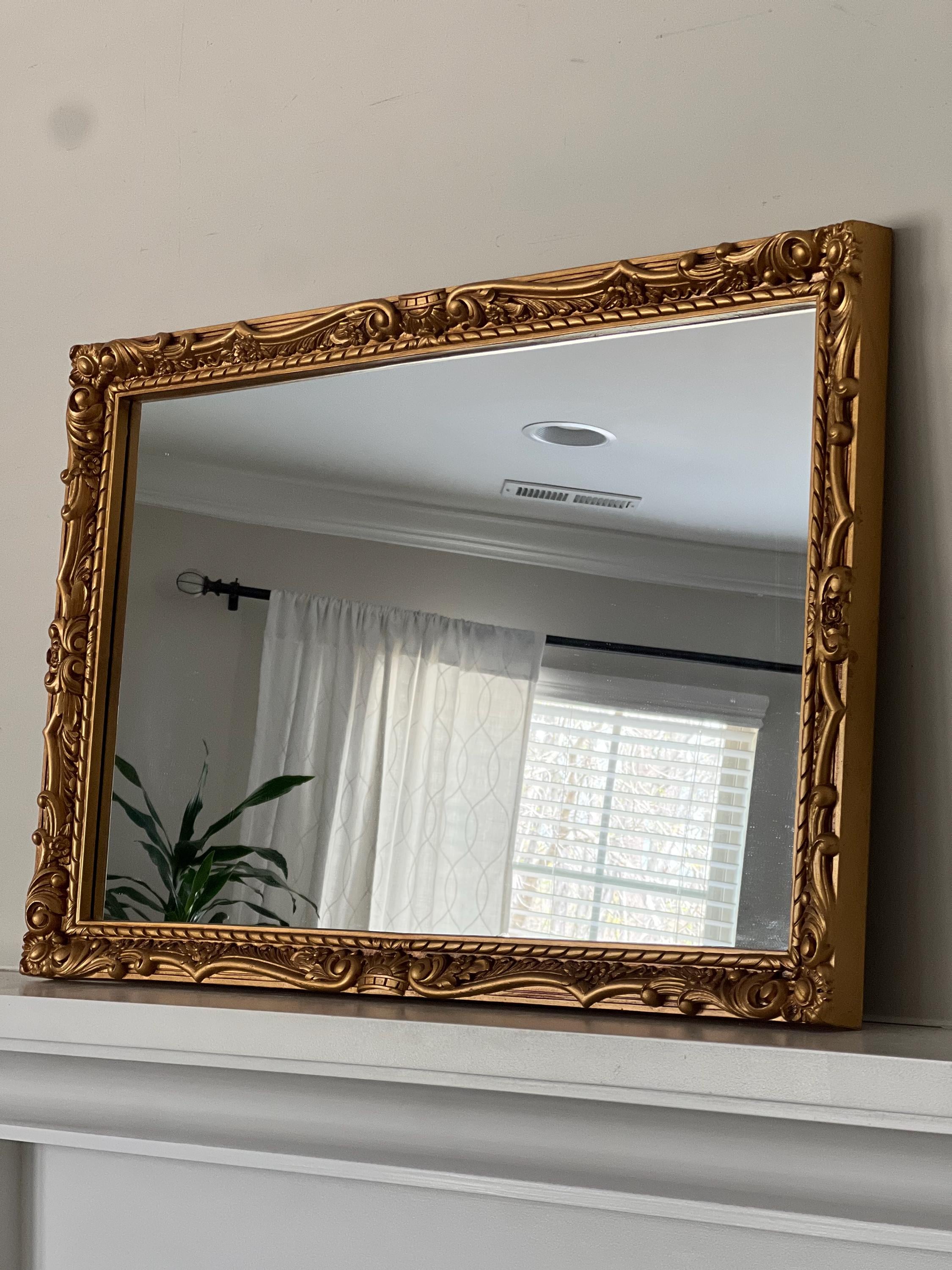 ハリウッドリージェンシー様式 ヴィンテージ ウォールミラー 壁掛け鏡 高級 ハリウッドリージェンシー様式 ヴィンテージ ウォールミラー 壁掛け鏡