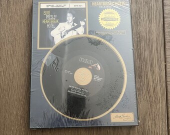 Gerahmte ELVIS PRESLEY Heartbreaker Hotel 45 gerahmte RIAA-zertifizierte Platin Platte Neu in Kunststoff