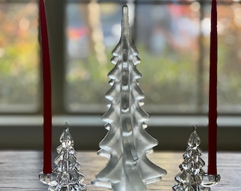 フロストクリスタルガラスのクリスマスツリー - ホリデーホーム