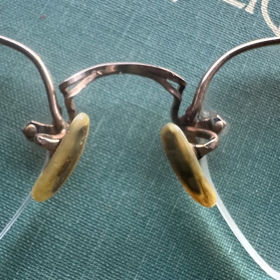 Vintage Gold Frameless Eyeglasses 12 Carat Gold F… - image 7