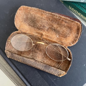 Antique Oval Eyeglasses TAW & Co Handcrafted Wire Wraparound Over The Ears Eyeglasses