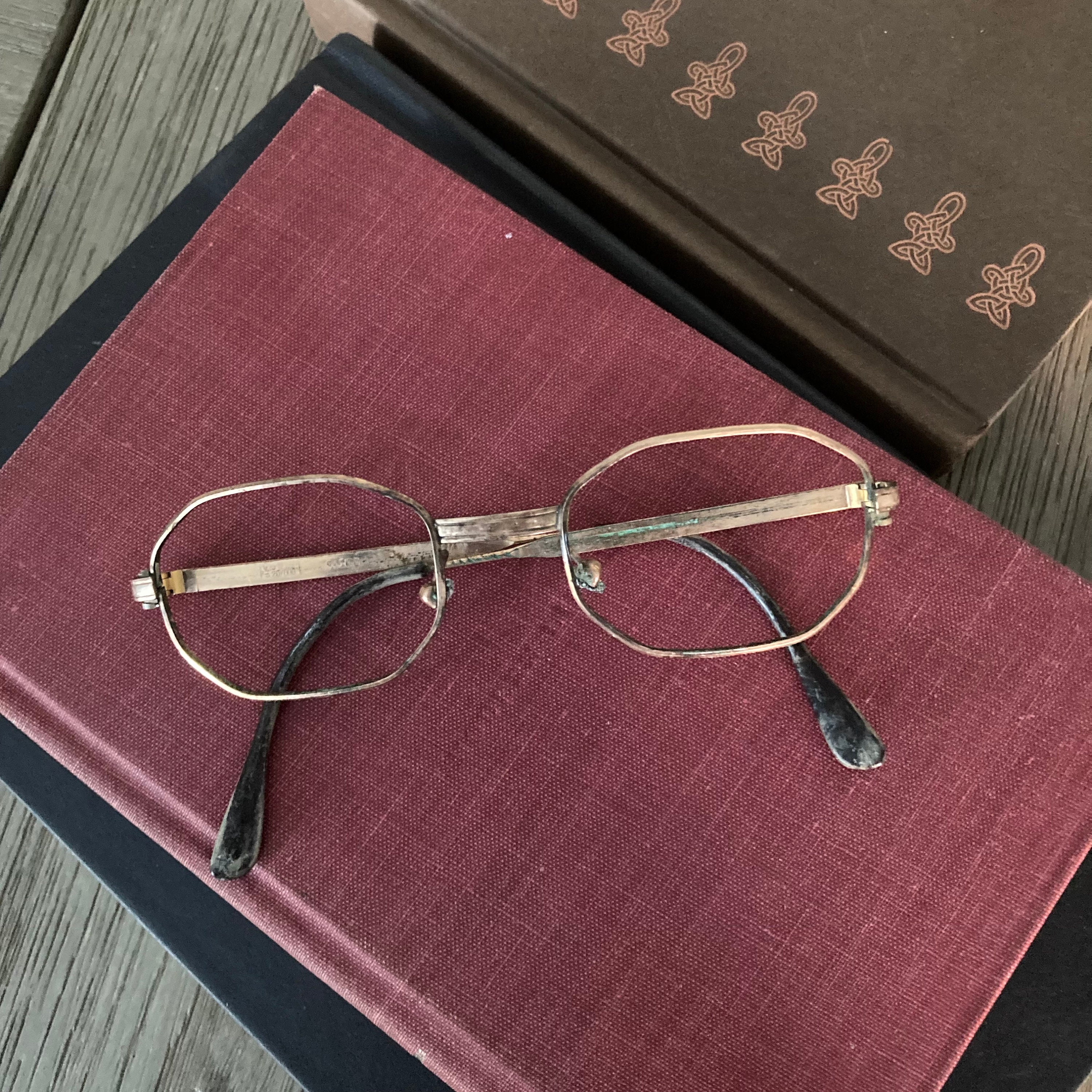 Occhiali Da Vista Vintage Retrò – Montatura Geometrica Oro Rosa – Lenti Trasparenti UV400