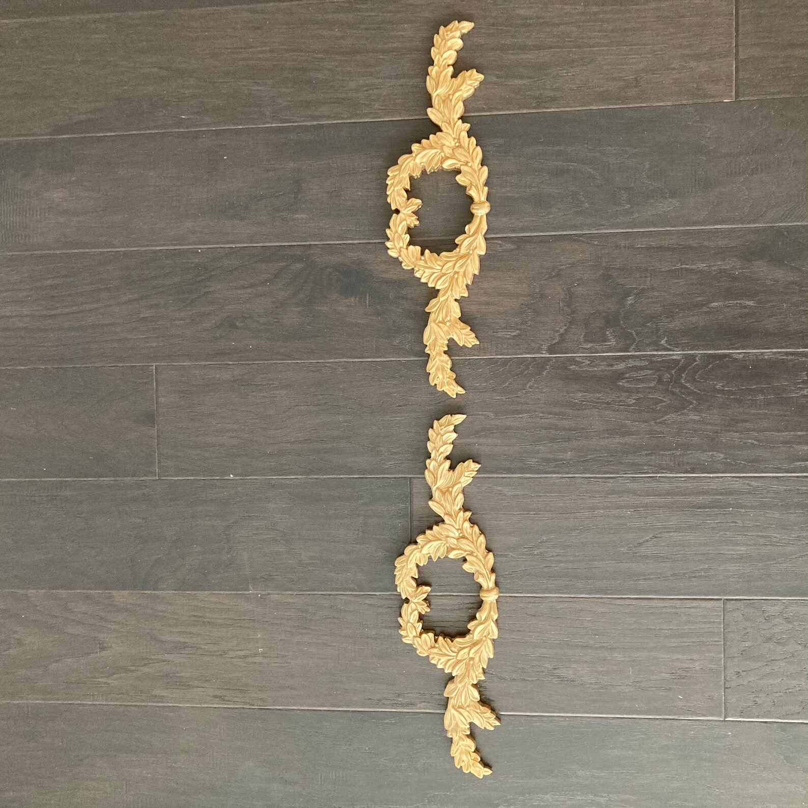 Vintage Gold Vergoldete Wanddekoration Gold Vergoldet Lorbeer | Etsy