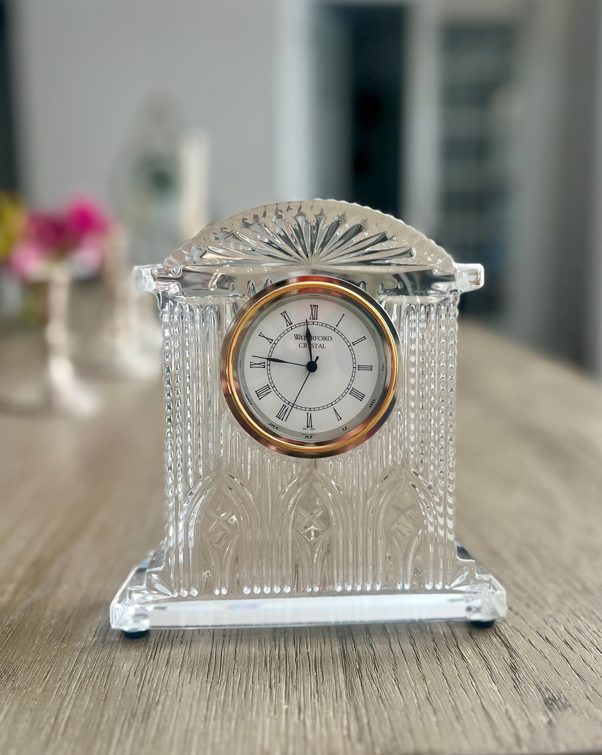Waterford Crystal Clock Westminster Waterford Large Tabletop Desk 