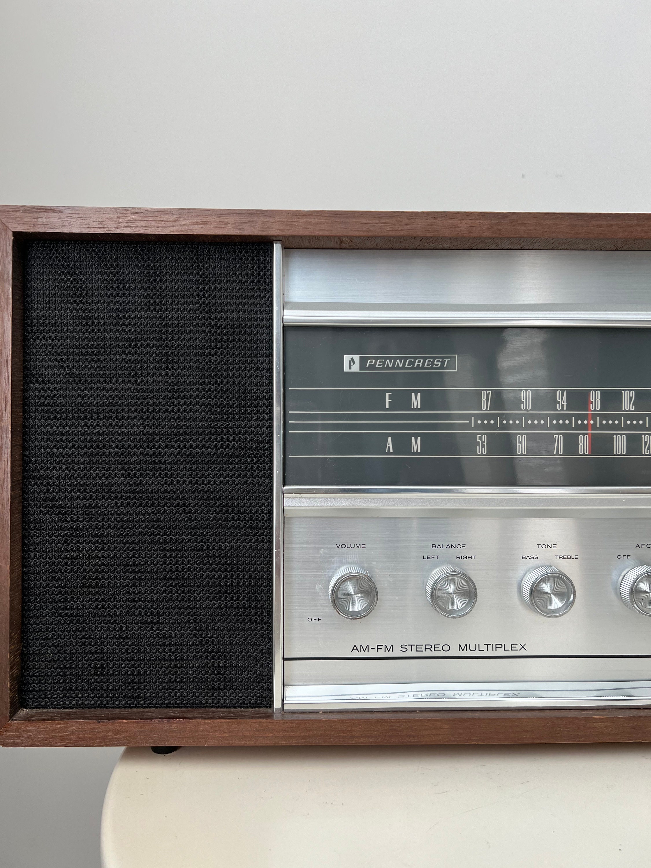 Vintage Penncrest Radio AM FM Stereo Multiplex Solid State Vintage Penncrest Radio AM FM Stereo Multiplex Solid State