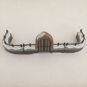 Department 56 Churchyard Gate And  Fence Wrought Iron Fence Miniature Church Accessories Fairy Garden Christmas Village Church Display
