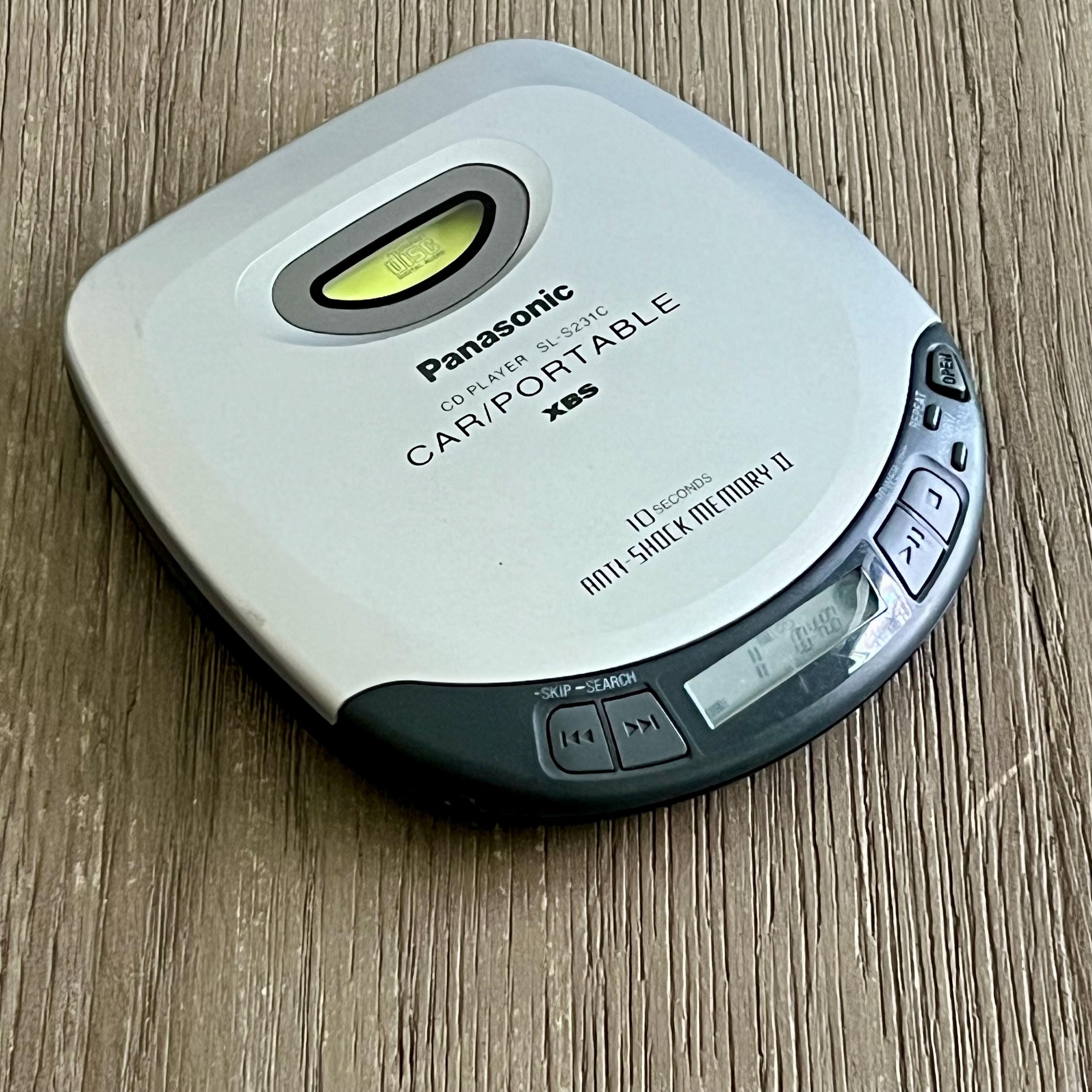 Vintage Panasonic CD Player Model SL- S231C With Car Portable CD