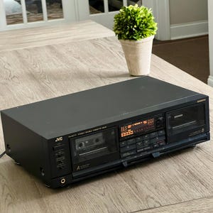 Vintage JVC Stereo Doppel Kassetten Deck Modell TD - W777 JVC Dolby Zwei Kassettenspieler Schreiber Deck Hergestellt in Japan Getestet Funktionieren Sauber