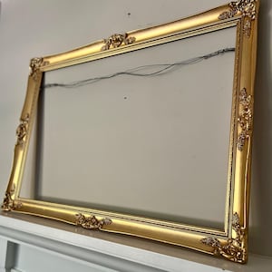 Gold Gilt Frame Large Gold Wood Wall Art Frame Ornately Carved Gold Gilt Renaissance Style Art Nouveau Frame