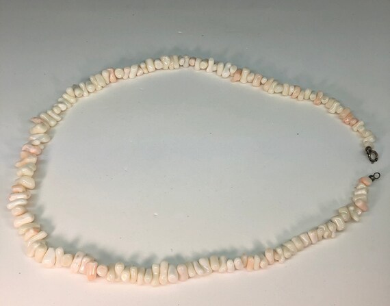 White Branch Coral Necklace 23 Inch Thick Natural Branch Coral