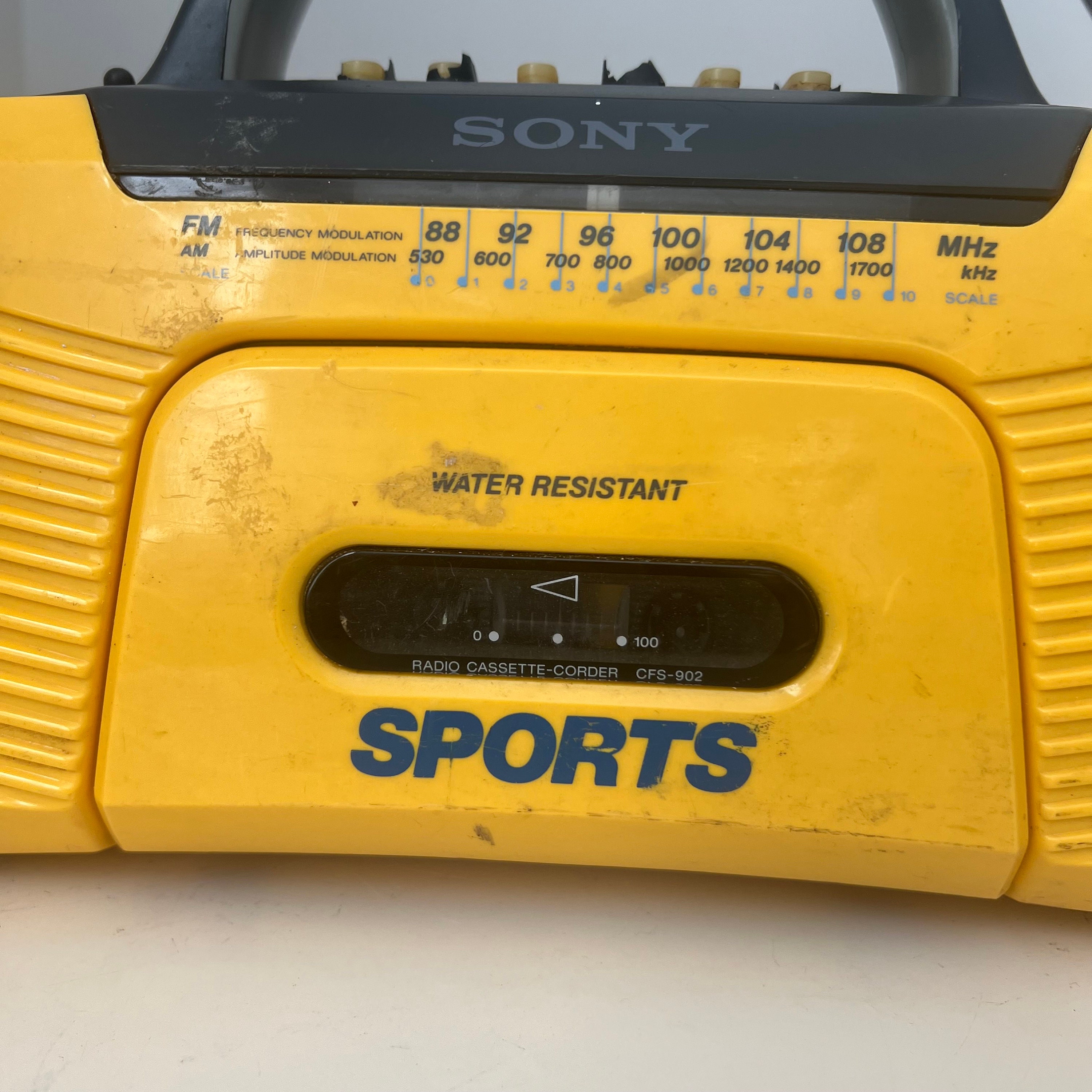Vintage Cassette Player Sony Sports Water Resistant Model