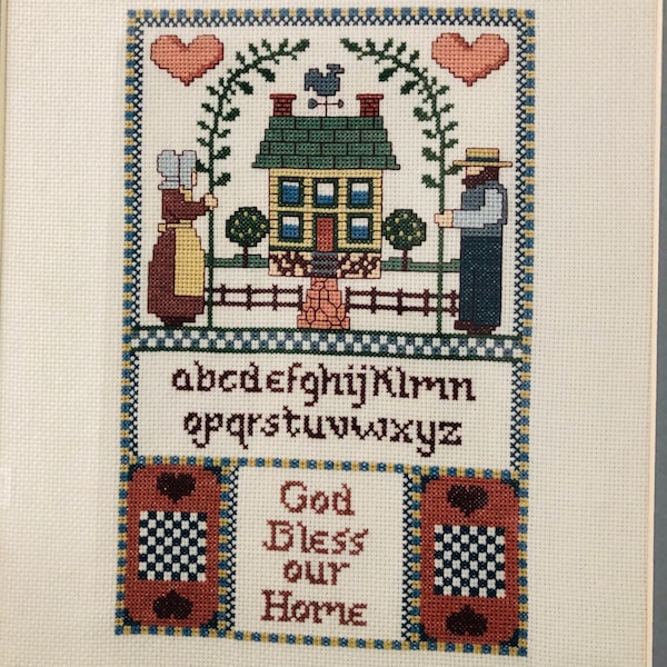 God Bless Our Home Cross Stitch Pattern Etsy