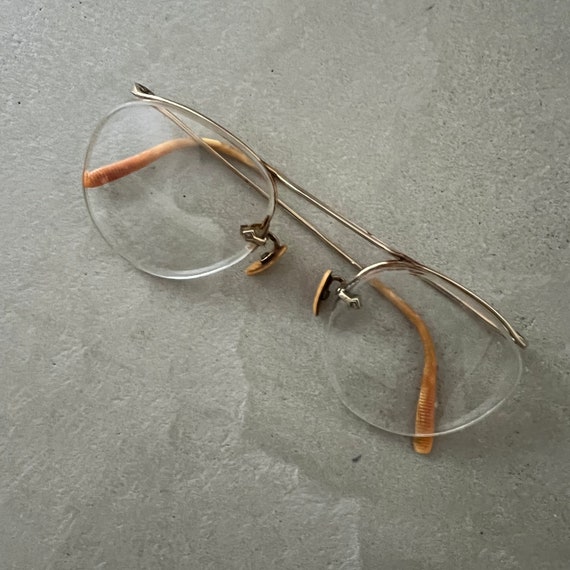 Vintage American Optics Gold Eyeglasses Frameless… - image 2