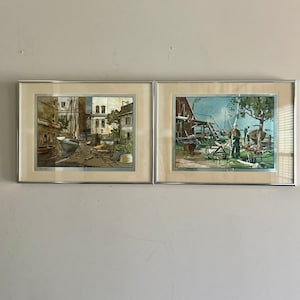 Lionel Barrymore Art 2er-Set große geätzte Silberfolienwandkunst Mugu-Sammlerstücke Einzigartige moderne und dekorative Vintage Prints