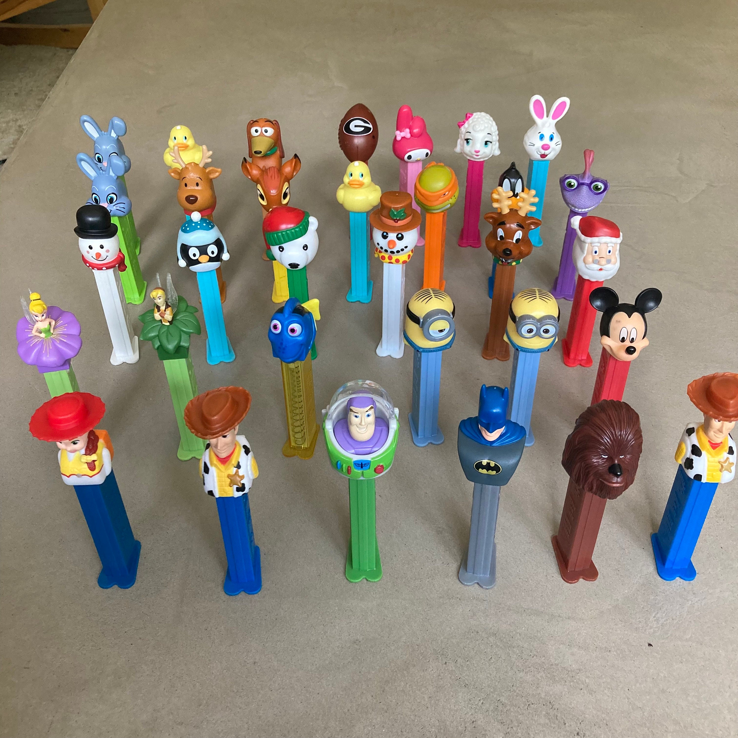PEZ Dispenser Vintage PEZ Candy Dispensers Assorted PEZ