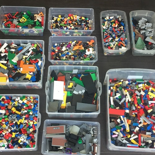 5 Pound Supply Lot of Bulk 5 lbs LEGOs Various Assorted Sizes And