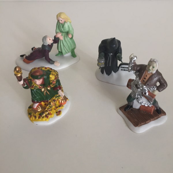 Department 56 Christmas Carol Spirits Porcelain Spirit Figurines Christmas Carol Scrooge Accessories Dickens Village