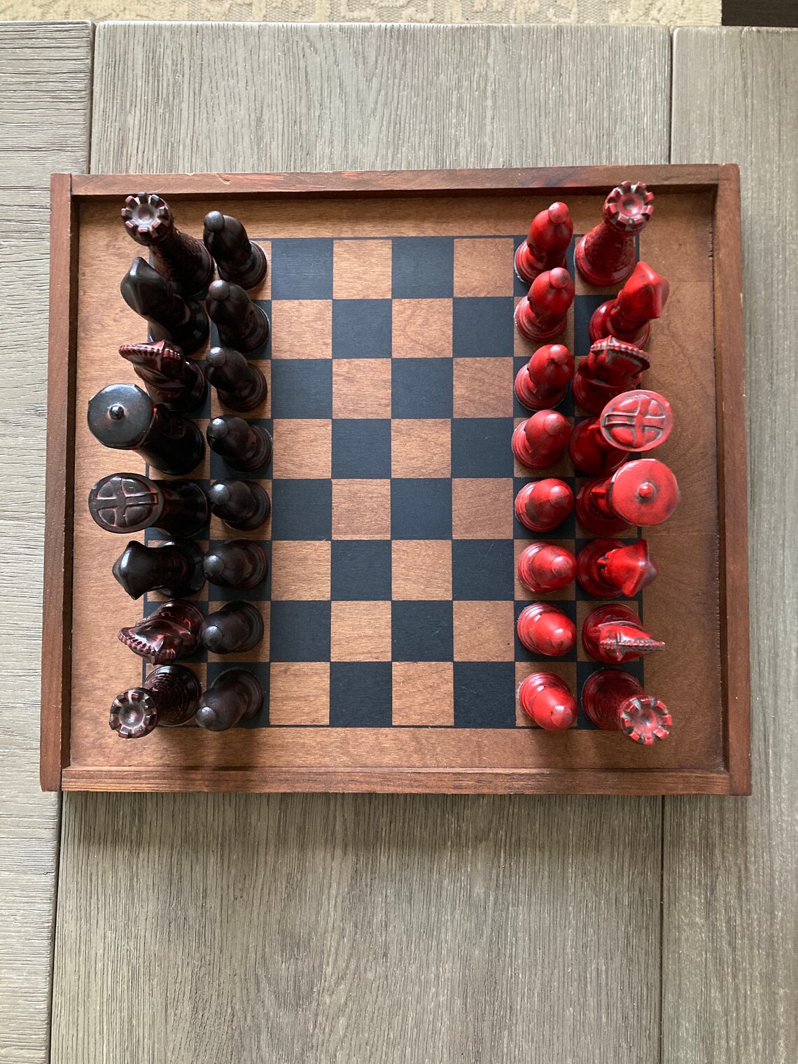 duncan medieval chess set