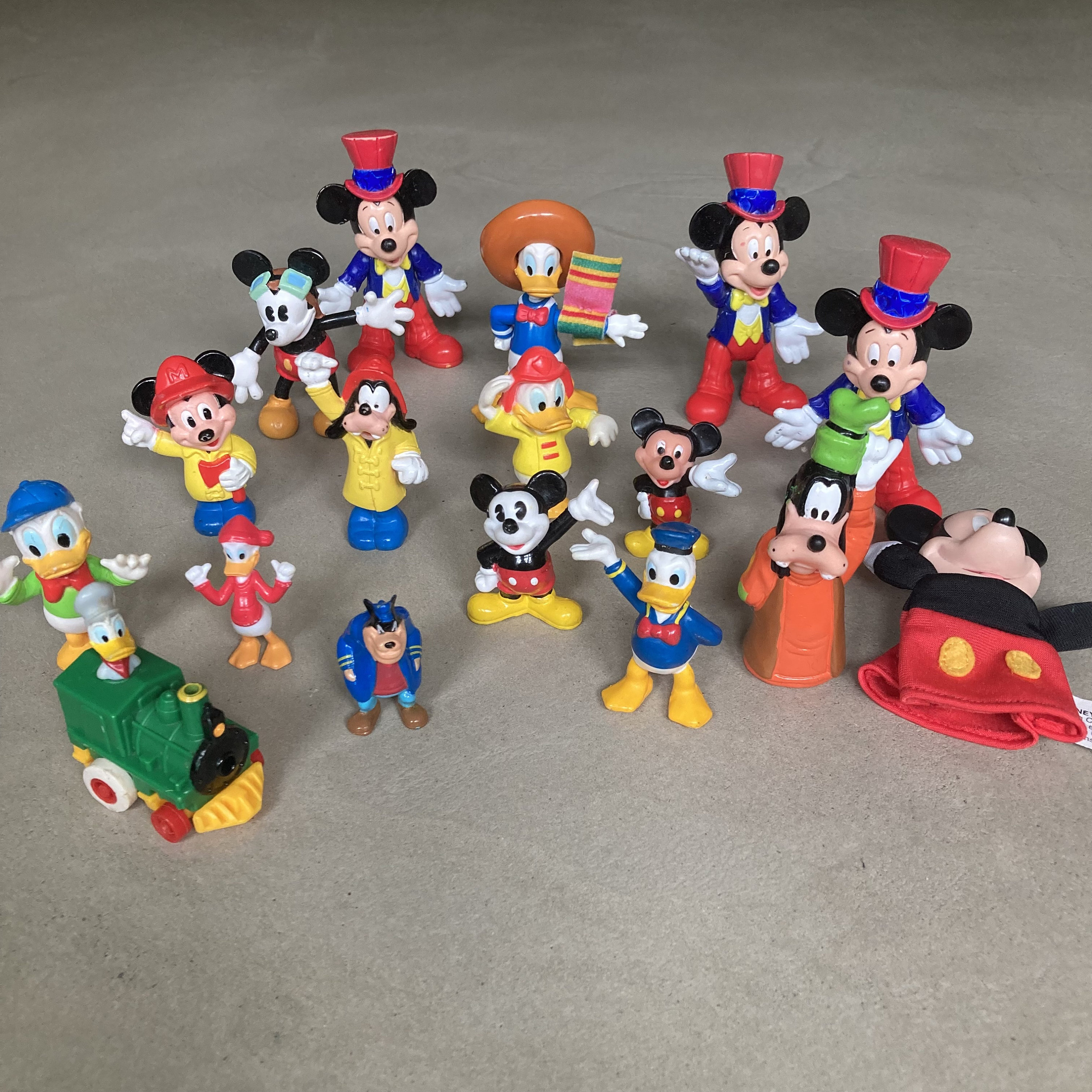 Vintage Mickey Mouse Toy Figurines Lot of 17 Collectible Vintage Mickey Mouse Toy Figurines Lot of 17 Collectible