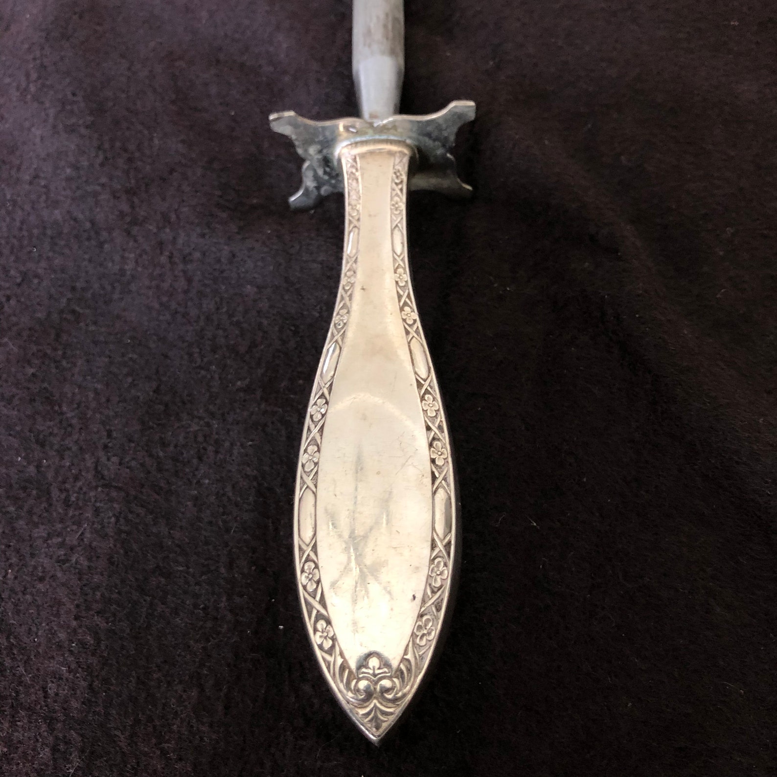 Sterling Silver Meat Carving Set Sterling Holiday Table Ware Etsy