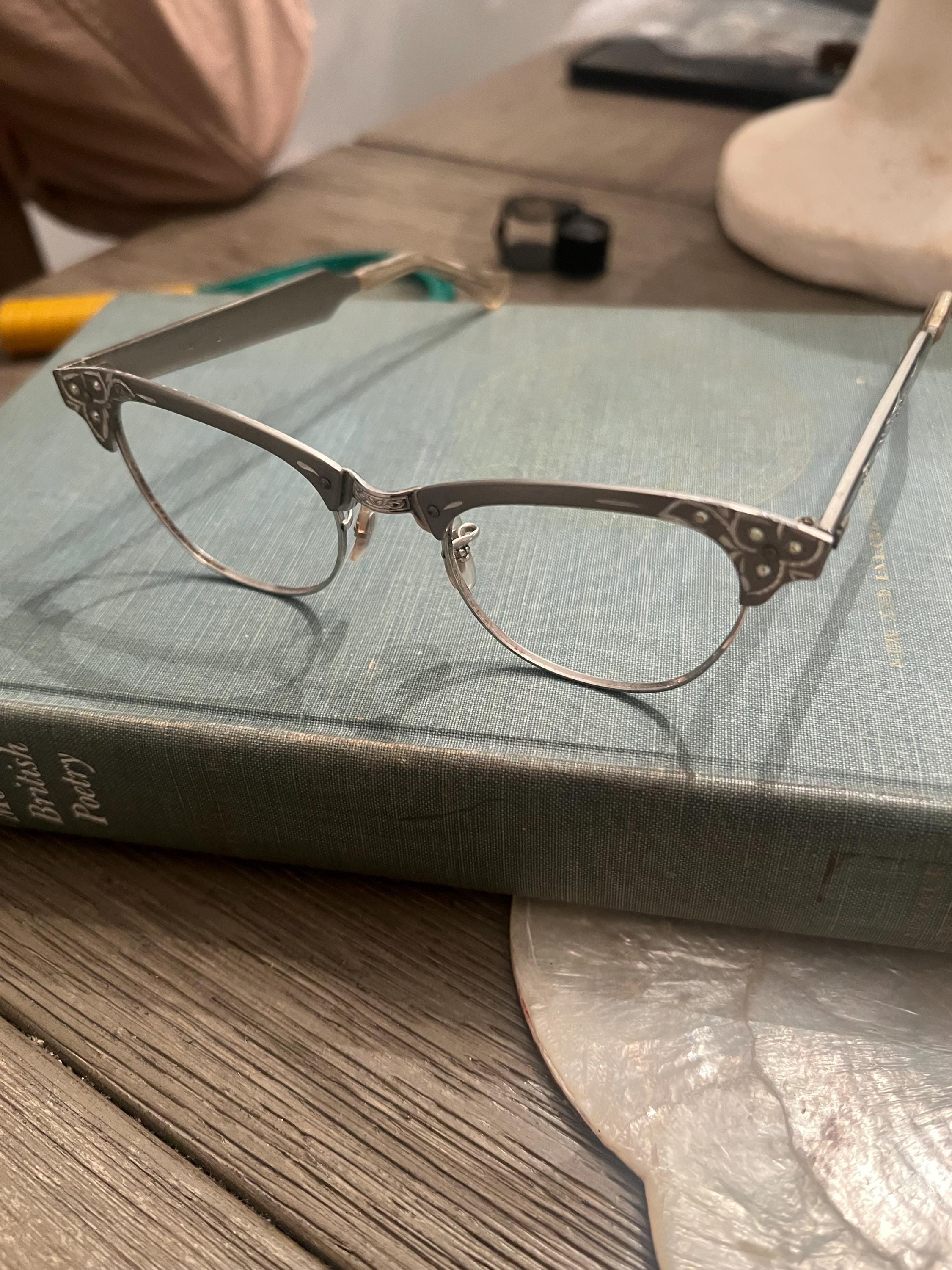 Vintage RISO Cat Eye Glasses: 12K Gold Filled, 1960s Eyewear - Etsy