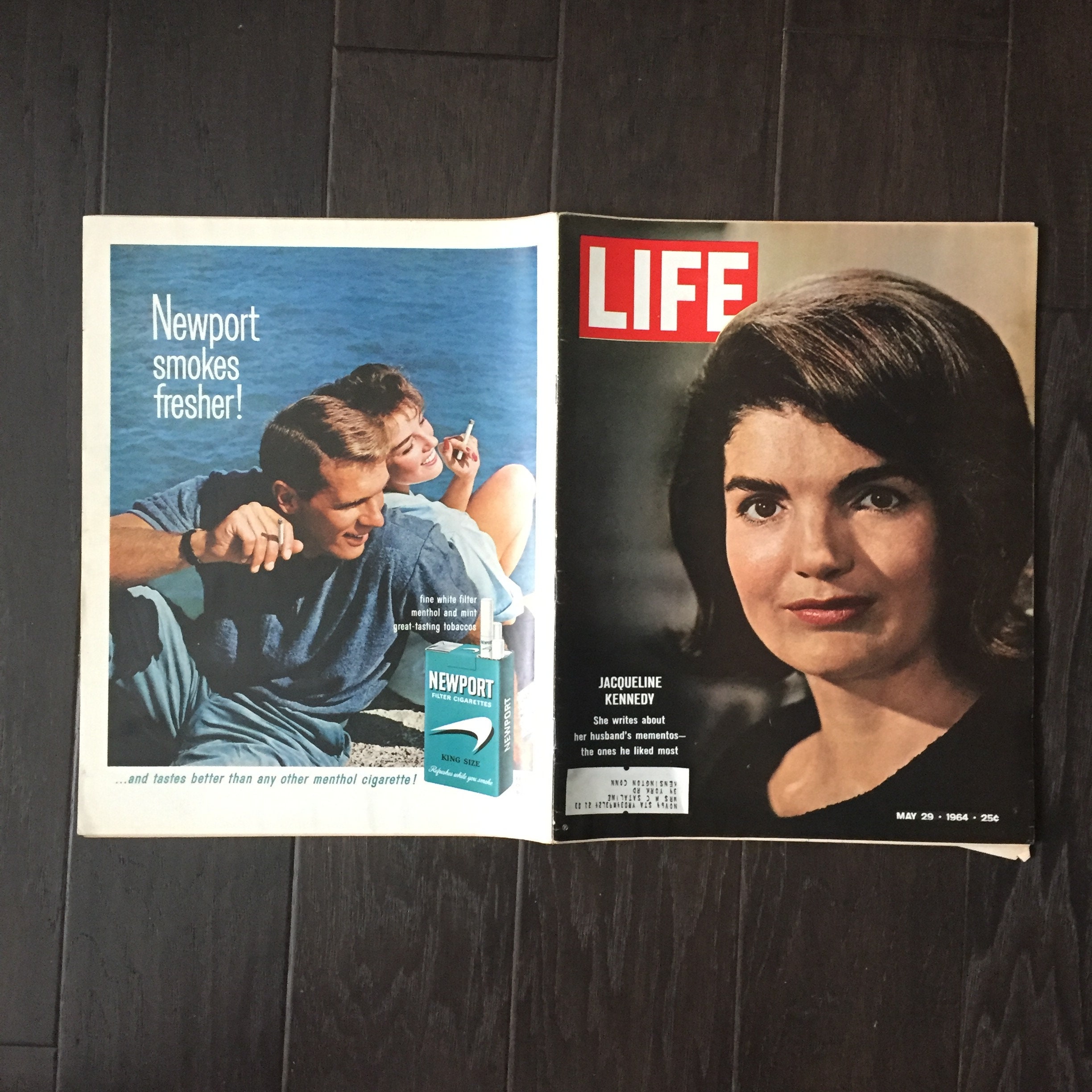 Vintage Life Magazine May 29 1964: Jacqueline Kennedy Memorabilia