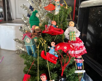 Weihnachtsbaum-Deko Aus Holz – 48 Anhänger In Stern, Herz & Tannenbaum-Form