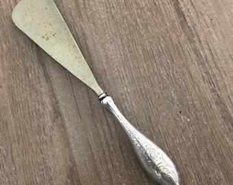 Sterling Shoe Horn Vintage Sterling Silver Shoe Horn Collectible Antique Victorian Silver Shoe Accessories